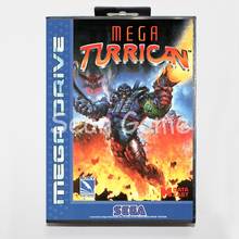 Elevata-tarjeta de juego para Sega Mega Drive, cubierta turricana con caja de venta al por menor, 16 bits, MD 2024 - compra barato