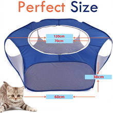 new Portable Pet Playpen Outdoor Indoor Game Folding Fence For Small Animals Cage Tent For Rabbits Hamsters Chihuahuas 2024 - buy cheap