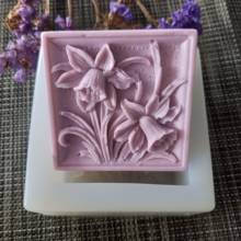 HC0131 PRZY Campanula Square Soap Flower Silicone Mold Gypsum Chocolate Candle Candy Mold Clay Resin Moulds Eco-friendly 2024 - buy cheap
