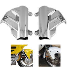 Tampa de suspensão frontal para-choque, para-choque inferior, proteção de carenagem com airbag para honda gl goldwing 1800 gl1800 2001-2011 2024 - compre barato