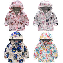 Spring Girls Windbreaker Coat 2021 New Cartoon Hooded Sweatshirt For Girls Casual Kids Outerwear 2-8 Years Children Clothing 2024 - buy cheap