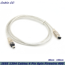 IEEE 1394 cable 4-pin 6-pin Firewire 400 Firewire 400 6Pin 4Pin iLink cable IEEE 1394 5FT for digital camera camcorder 2024 - buy cheap