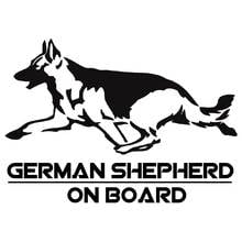 Funny Car Sticker German Shepherd on Board Vinyl Decal for Auto Car Stickers Styling Car Decoration 20cm*14cm 2024 - buy cheap