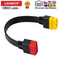 10pcs/lot LAUNCH OBDII 16Pin Extension Cable Vehicle Automobiles OBD2 male to Female Extend Universal OBD Car Diagnostic Cable 2024 - buy cheap