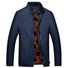 New Men's Jacket Autumn Jacket Men Business Casual Jackets Stand Collar Coat Winter Coats Thick Fleece Clothes XXXL Streetwear 2024 - buy cheap