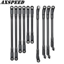 AXSPEED 10PCS Metal Link Rod Linkages Kit Plastic Rod End 313mm Wheelbase for 1/10 Axial SCX10 II 90046 RC Crawler Car Parts 2024 - buy cheap