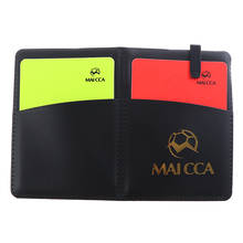 Soccer Referee Red Yellow Card Professional Fair Play Cards Football Linesman Leather Case Bag Set Sports Game Equipment 2024 - buy cheap