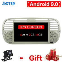 Aotsr ndroid 9,1 автомобильное радио для FIAT 500 2 Гб RAM 16 Гб FLASH GPS Авто Стерео навигация + DAB + OBD + TPMS + DVR + WIFIS + DVR + WIFI автомобильный аудио 2024 - купить недорого