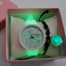 Luminous Constellation Women Watches Fashion Starry Sky Bracelet Watch Casual Silicone Band Quartz Wristwatches Relogio Feminino 2024 - buy cheap