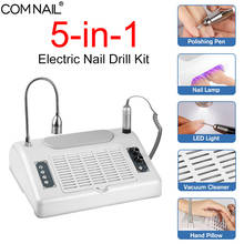 5 IN 1 Multifunctional Manicure Machine UV Lamp For Nail Dryer Nail Vacuum With Filter Nail Drill desk lamp Nail Art Equipment 2024 - buy cheap