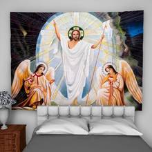 Иисус Христос настенное украшение для дома психоделический гобелен спальни 2024 - купить недорого