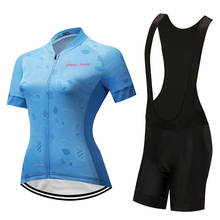 Cycling jersey and bib short 2022 pro team women's bike clothing kit triathlon suit female bicycle clothes set maillot uniform 2024 - buy cheap