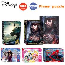 500/1000pcs Disney Princess Frozen Original Black Panther Plane Paper Puzzle Adult Antistress Children Educational Toy Gift 2024 - buy cheap