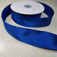 38MM X25yards Royal blue satin ribbon double faced for gift wrapping wired edges N2180 2024 - buy cheap