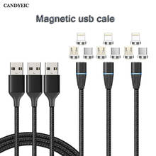 CANDYEIC 2m USB C Magnetic Charging Cables Charger Data Cord Charge Wire For Huawei P30 Pro Xiaomi Redmi Note6 pro Phone Cables 2024 - buy cheap