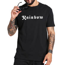 Футболка Ritchie Blackmore's Rainbow, футболка в британском стиле рок-группы, европейский размер, футболка с круглым вырезом и коротким рукавом, высококачественные футболки, 100% хлопок 2024 - купить недорого
