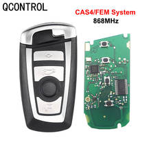 QCONTROL Автомобильный Дистанционный смарт-ключ 868 МГц для BMW 1 3 5 7 серии CAS4 Система Авто автомобильная сигнализация без ключа Fob 2024 - купить недорого