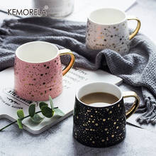 350ML Ceramic Coffee Mug Milk Cup Lemon Cup Home Drinkware Starry Sky Pattern Teacup Simple and Creative Mugs Unique Gift 2024 - buy cheap