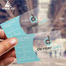 Transparent Business Card Printing Custom Printing Plastic PVC  VIP Cards Free design 200pcs/500pcs 2024 - buy cheap