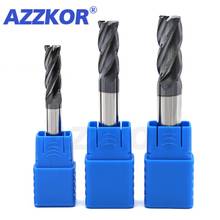 Milling Cutter Alloy Coating Tungsten Steel Tool Cnc Maching Hrc45 Corner Roughing Top Milling Cutter Kit Milling Machine Endmil 2024 - buy cheap