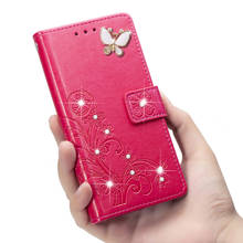 Case For Huawei Mate 10 20 P20 P30 Lite Pro Honor 10 9 Lite 7x Y6 Y7 Y9 P Smart+ 2019 Glitter Bling Leather Flip Book Case Coque 2024 - купить недорого