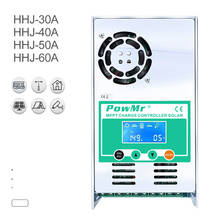 30/40/50/60A PowMr MPPT Solar Charge Controller 12V 24V 36V 48V Solar Charger Controller Panel Controlador MPPT with Smart Fan 2024 - buy cheap