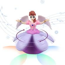 1Pcs Creative Fashion 3D Electric Lighting Hyun Dance Princess Model Toys Individuality Rotary Music Children Entertainment Toy 2024 - buy cheap