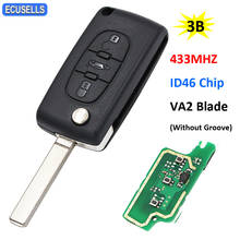 3 Button Remote Key 433MHZ ID46 Chip for Peugeot 307 408 for Citroen C2 C3 C4 C5 C6 C8 Xsara Picasso SAXO Berlingo VA2 Blade 2024 - buy cheap