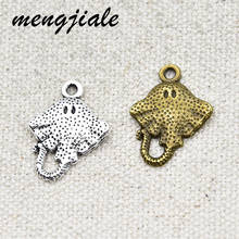 20pcs Wholesale Two Color Stingray Charms Zinc Alloy Metal Fish Pendants For DIY Handmade Jewelry Accessories Making 20*15mm 2024 - buy cheap