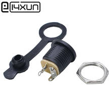 Eclyxun 100 pces DC-022 5.5x2.1mm 5.5*2.1mm dc power jack dc conector montagem do painel dc022 5.5-2.1 com tampa impermeável 2024 - compre barato