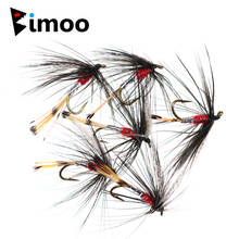 Bimoo 6pcs #12 Fishing Fly Wet Trout Flies Barbed Hook 2024 - compre barato