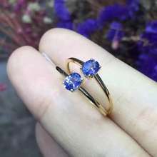 Natural And Real Tanzanite luxury ring ring Free shipping gemstone 925 sterling silver Fine jewelry 2024 - buy cheap