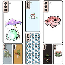 mushroom frog Phone Case For Samsung Galaxy S21 S20 FE S8 S9 S10 Note 10 Plus Note 20 S22 Ultra Cover 2024 - buy cheap