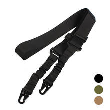 Tactical 2 Point Rifle Sling Military Airsoft Hunting Belt Black Elastic Airsoft Gun Sling Strap Outdoor Shooting Accessories 2024 - buy cheap