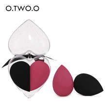 O.TWO.O Heart-Shape Box Makeup Sponge Soft Smooth Blending Face Liquid Foundation Concealer Cream Cosmetic Puff Make up Tools 2024 - buy cheap