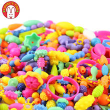 Diy Pop Beads Girls Toys Creativity Needlework Kids Crafts Children's Bracelets Handmade Jewelry Fashion Kit Toy For Girl Gift 2024 - купить недорого