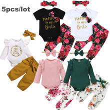 5Pcs/lot Baby Girl Clothes Set Newborn Kids Clothing Childern Clothes Toddler Girl Bebe Girl Outfits Infant New Born Clothes 2024 - buy cheap