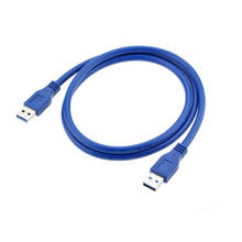 Суперскоростной Удлинительный кабель USB 100, 1,8 шт., 1 м, 3,0 м, 3 м, 5 м, кабель передачи данных «Папа-папа» USB 3,0, кабель передачи данных синего цвета, внешний диаметр 6,0 мм 2024 - купить недорого
