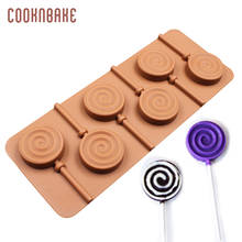 Silicone Lollipop Mold Circle Chocolate candy gummy Mold biscuit cake pops form With Plastic Rod cake decoration tool 2024 - buy cheap