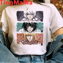 Death Note Light Yagami T-shirts Women Kawaii Summer Tops Cartoon Graphic Tees Harajuku Unisex Japanese Anime T Shirt Female 2024 - buy cheap