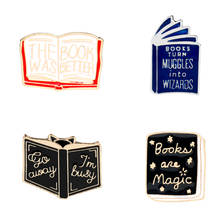Books are Magic The Book Was Better Pins Book Series Enamel Badge Lapel Pin Backpack Bags Coat Jewelry For Men Women Gifts 2024 - buy cheap
