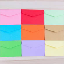 10Pcs/lot Simple Candy Kraft Paper 14 Colors Blank Envelopes Greeting Cards Mini Envelopes Gift EnvelopeChristmas 2024 - buy cheap