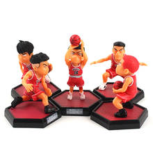 5pcs/set 8-10cm Slam Dunk Sakuragi Hanamichi Q Version Basketball Player PVC Model Figure Toys Doll 2024 - buy cheap