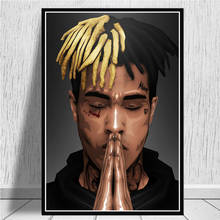 Xxxtentacion-carteles e impresiones de estrellas de cantante rapero de música, pintura en lienzo, imágenes de pared para decoración de sala de estar, decoración del hogar 2024 - compra barato