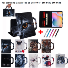 Capa protetora para samsung galaxy tab s6 lite 10.4, capa de tablet para gato e cachorro leão p615 p610 com tamanhos de 2020 2024 - compre barato