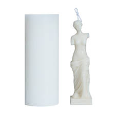 Molde de silicone deusa venosa, molde de vela em estilo nórdico, forma de vela humana 2024 - compre barato
