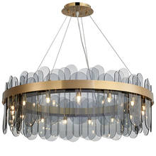 postmodern designer ring Glass sheet chandelier lighting for living room bedroom luxury home decoration hanging lamp fixtures 2024 - buy cheap