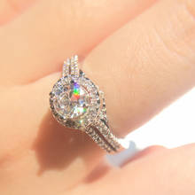 Moissanite Ring 925 Silver Excellent Flower Cut 2ct Diamond VVS Six  pawls Charming Engagement Gift Gemstone Rings for Women 2024 - buy cheap