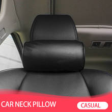 1 Pcs Car Styling Seat Neck Pillow Protection PU Auto Headrest Support Rest Travelling Car Comfortable Headrest Neck Pillow 2024 - купить недорого