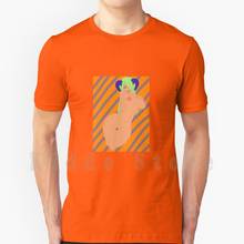 Sucubus T Shirt Print For Men Cotton New Cool Tee Hentai Anime Boobs Big Tits Orange Smile Happy Trippy 2024 - buy cheap